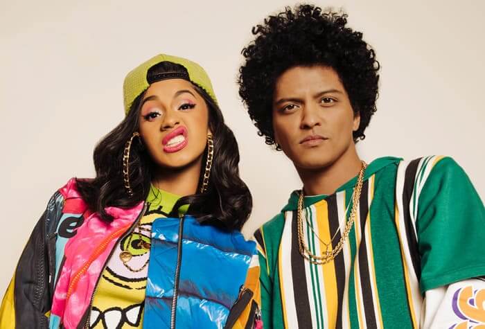 Bruno Mars and Cardi B Finesse - The Top March Music Who You Should Listen To This Month