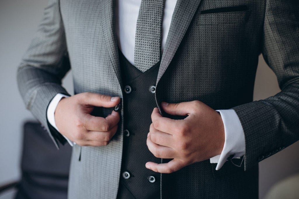 Three-piece groom's suit 