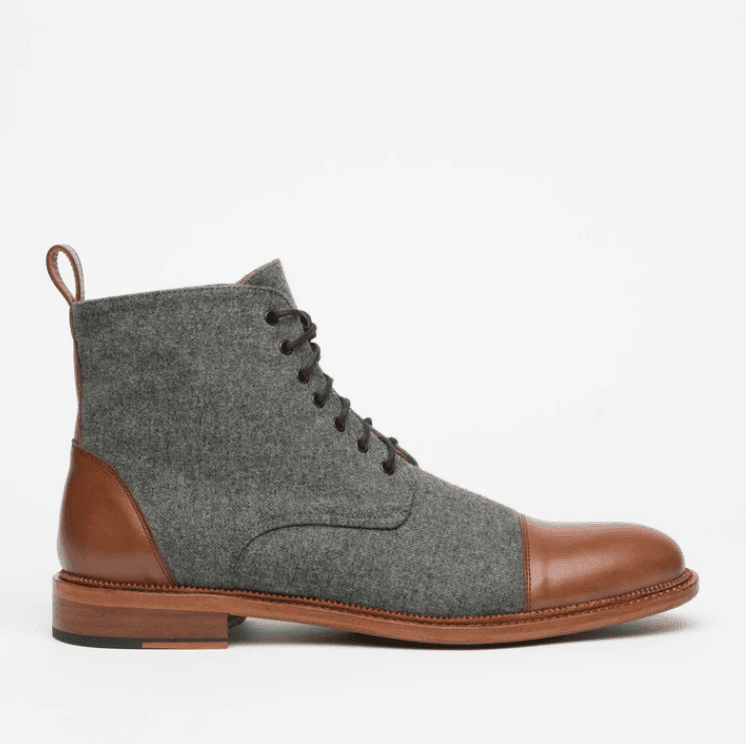 TAFT's Jack Boot in Grey/Brown