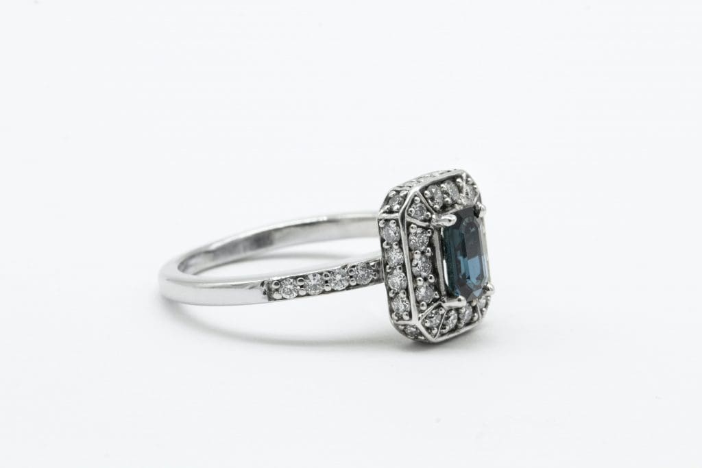 Blue diamond engagement ring 1024x683 - 3 Different Styles of Engagement Rings