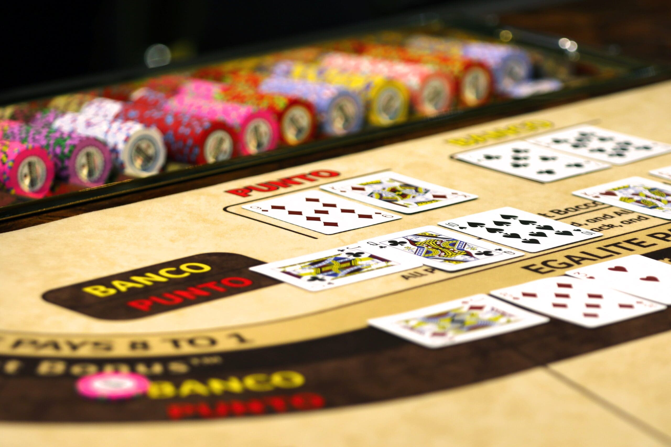 casino baccarat table