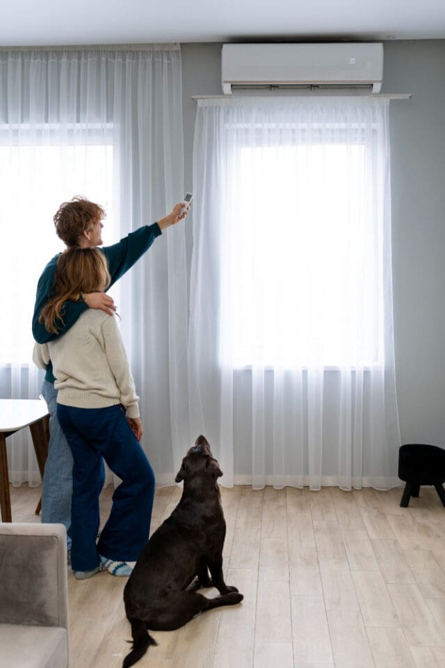 full-shot-couple-dog-home Decoding the Puzzle of Indoor Air Quality through Advanced Inspection and Testing Protocols